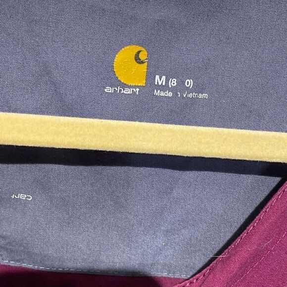 Carhartt Women's Scrub Suit Top In Magenta Size M - Picture 7 of 9